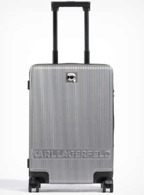 Maleta Karl con ruedas color plata